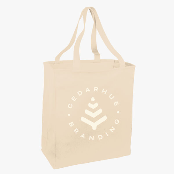 Ideal Twill Over the Shoulder Grocery Tote Thumbnail